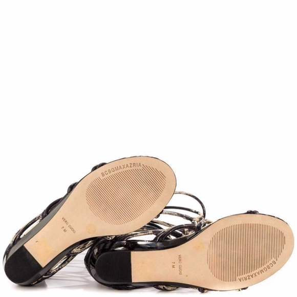 BCBGMAXAZRIA Brixton Leather Gladiator Flat Sandal - Picture 5 of 8